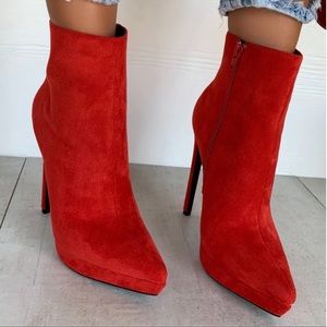 Femme Luxe - Red Booties